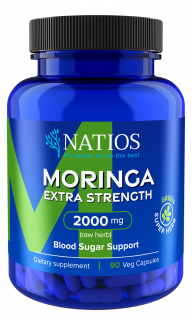 NATIOS Moringa Extract, 2000 mg, Extra Strength, 90 vegánskych kapsúl