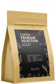 NATIOS Premium Selection, zrnková káva, 100% Arabica, 250 g