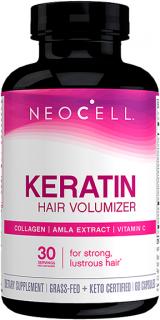 NeoCell Keratin Hair Volumizer, Objem vlasov, 60 kapsúl