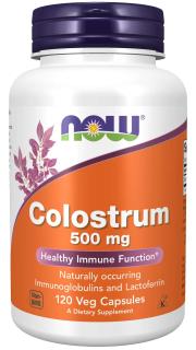 NOW FOODS Colostrum 500 mg (kolostrum) 120 rastlinných kapsúl