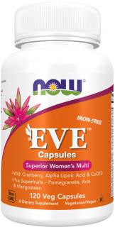 NOW FOODS Eve, Multivitamín pre ženy, 120 rastlinných kapsúl