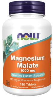 NOW FOODS Magnesium Malate 1000 mg, 180 tabliet