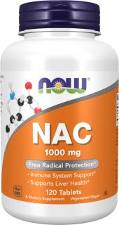 NOW FOODS N-Acetyl Cysteine, NAC, 1000 mg, 120 tabliet