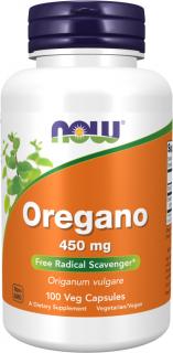 NOW FOODS Oregano 450 mg, 100 rastlinných kapsúl