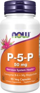 NOW FOODS P-5-P Koenzýmovaný Vitamín B6, 50 mg, 90 rastlinných kapsúl