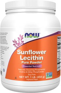 NOW FOODS Sunflower Lecithin Pure Powder, Slnečnicový lecitín v prášku, 454 g