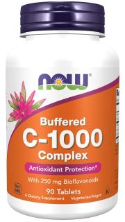 NOW FOODS Vitamin C-1000 Complex - Pufrovaný s 250 mg bioflavonoidov, 90 tabliet
