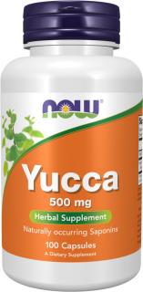 NOW FOODS Yucca (Juka), 500 mg, 100 kapsúl
