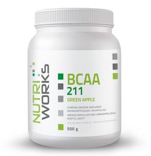 NUTRIWORKS BCAA 2:1:1, Jablko, 500 g