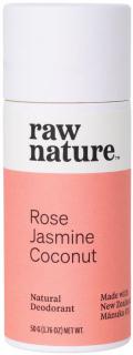 Raw Nature Natural Dezodorant, Prírodný dezodorant - Ruža, jazmín a kokos, 50 g