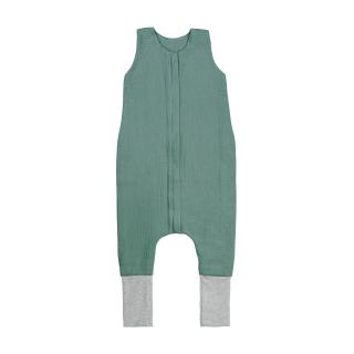 Sleepee Mušelínový spací vak s nohavicami, 3-4 roky M, Ocean Green Zelená