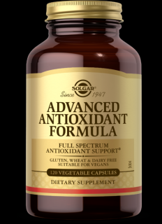 Solgar Advanced Antioxidant Formula, 120 rastlinných kapsúl