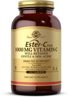 Solgar Ester-C Plus, Vitamin C, 1000 mg, 180 tabliet