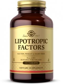 Solgar Lipotropic Factors, Lipotropné faktory, 100 tabliet