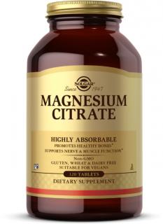 Solgar Magnesium Citrate, 200 mg, 120 tabliet