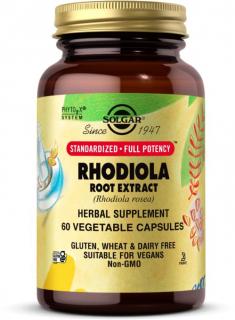 Solgar Rhodiola Root Extract SFP, 500 mg, 60 rastlinných kapsúl