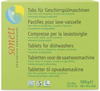 SONETT Tablety do umývačky riadu - 25 ks, 500 g