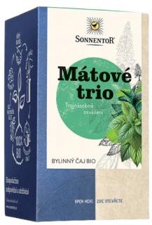 SONNENTOR Mätové trio BIO bylinný čaj, porciovaný dvojkomorový, 21,6 g