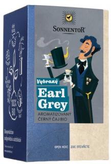 SONNENTOR Vybraný Earl Grey BIO, aromatizovaný čierny čaj, porciovaný dvojkomorový, 27 g