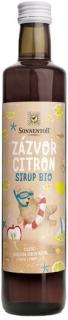 SONNENTOR Zázvor citrón sirup BIO, bez pridaného cukru, 500 ml