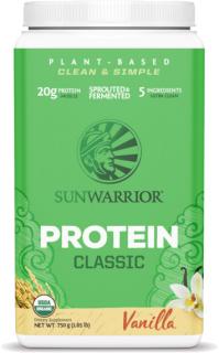 Sunwarrior Protein Classic, BIO Vanilkový, 750 g