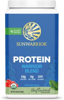 Sunwarrior Protein Warrior Blend, BIO Natural neochutený, 750 g
