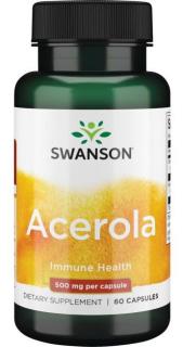 Swanson Acerola 500 mg, 60 kapsúl