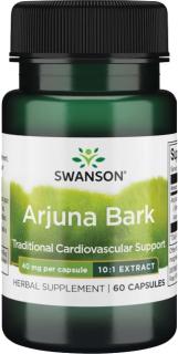 Swanson Arjuna Bark 10:1 Extract, 40 mg, 60 kapsúl