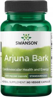 Swanson Arjuna Bark, 500 mg, 60 rastlinných kapsúl