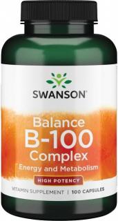 Swanson Balance B-100 Complex, Vysoko potentný, 100 kapsúl