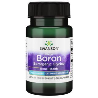 Swanson Boron Bororganic Glycine (Bór), 6 mg, 60 kapsúl