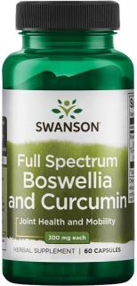Swanson Boswellia & Curcumin, 60 kapsúl