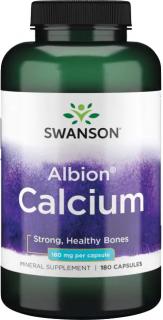 Swanson Calcium Glycinate Chelate, Vápnik, 180 mg, 180 kapsúl