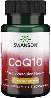 Swanson CoQ10, 30 mg, 60 kapsúl
