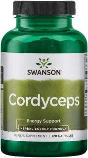 Swanson Cordyceps, 600 mg, 120 kapsúl