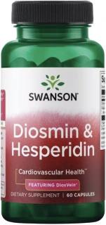 Swanson Diosmín & Hesperidín, DiosVein, 60 kapsúl