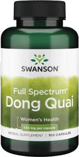 Swanson Dong Quai, Angelika čínska, 530 mg, 100 kapsúl