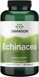 Swanson Echinacea purpurová, 400 mg, 180 kapsúl