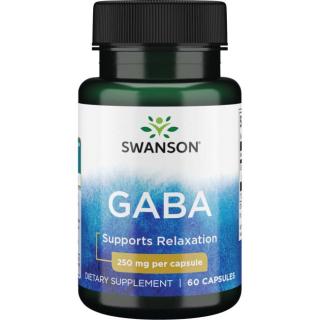 Swanson GABA (Kyselina gama-aminomaslová), 250 mg, 60 kapsúl