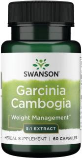 Swanson Garcinia Cambogia (5:1 extrakt), 80 mg, 60 kapsúl