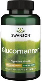 Swanson Glucomannan, 665 mg, 90 kapsúl