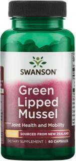 Swanson Green Lipped Mussel, Slávka zelenoústá, 500 mg, 60 kapsúl