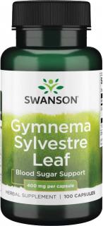 Swanson Gymnema Sylvestre Leaf, 400 mg, 100 kapsúl