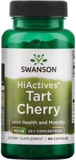 Swanson HiActives Tart Cherry, Čerešňa višňová, 465 mg, 60 kapsúl