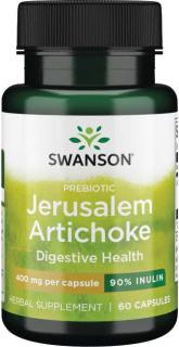 Swanson Jerusalem Artichoke, Slnečnica topinambur, 400 mg, 60 kapsúl