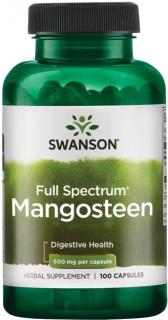 Swanson Mangosteen, Mangostána, 500 mg, 100 kapsúl