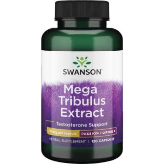 Swanson Mega Tribulus Extract, Kotvičník zemný, 250 mg, 120 kapsúl