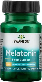 Swanson Melatonin Dual-Release, 3 mg, 60 tablet