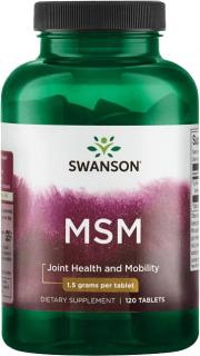 Swanson MSM, 1500 mg, 120 tabliet