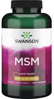 Swanson MSM, 500 mg, 250 kapsúl